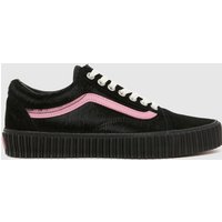 Vans Old Skool Creeper Trainers in Black & pink Vans Old Skool Creeper Trainers in Black & pink