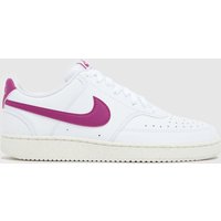 Nike Court Vision Trainers in White & Purple Nike Court Vision Trainers in White & Purple