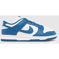 Nike Dunk Low Trainers in White & Blue Nike Dunk Low Trainers in White & Blue