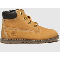 Timberland Pokey Pine Zip Toddler Boots in Tan, Stitch Detail, Size: 6 Timberland Pokey Pine Zip Toddler Boots in Tan, Stitch Detail, Size: 6
