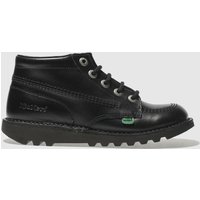 Kickers black kick hi Youth Boots