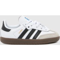 adidas White & Black Samba Og Toddler Trainers adidas White & Black Samba Og Toddler Trainers