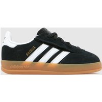 adidas Black & White Gazelle Indoor Toddler Trainers adidas Black & White Gazelle Indoor Toddler Trainers