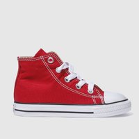Converse Red All Star Hi Toddler Trainers Converse Red All Star Hi Toddler Trainers