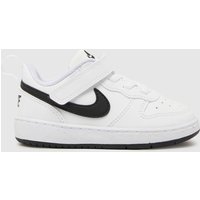 Nike White & Black Court Borough Low Recraft Toddler Trainers Nike White & Black Court Borough Low Recraft Toddler Trainers