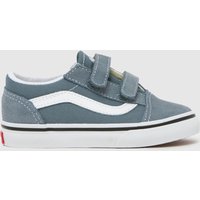 Vans Grey Old Skool V Toddler Trainers Vans Grey Old Skool V Toddler Trainers