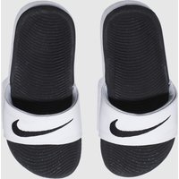 Nike White & Black Kawa Junior Sandals Nike White & Black Kawa Junior Sandals