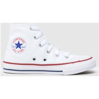 Converse White All Star Hi Junior Trainers Converse White All Star Hi Junior Trainers