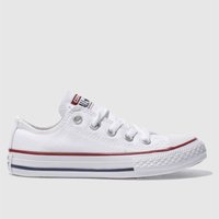 Converse White All Star Lo Junior Trainers Converse White All Star Lo Junior Trainers