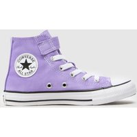 Converse Purple All Star Hi 1V Junior Trainers Converse Purple All Star Hi 1V Junior Trainers