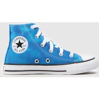 Converse Blue All Star Hi Junior Trainers Converse Blue All Star Hi Junior Trainers