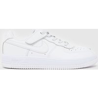 Nike White Force 1 Low EasyOn Junior Trainers Nike White Force 1 Low EasyOn Junior Trainers