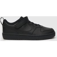 Nike Black Court Borough Low Junior Trainers Nike Black Court Borough Low Junior Trainers