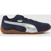 PUMA Navy Multi Speedcat Junior Trainers PUMA Navy Multi Speedcat Junior Trainers