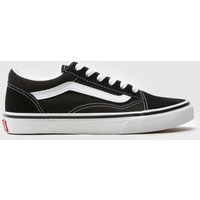 Vans Black & White Old Skool Youth Trainers Vans Black & White Old Skool Youth Trainers