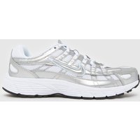Nike White & Silver P-6000 Youth Trainers Nike White & Silver P-6000 Youth Trainers