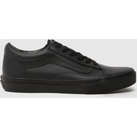 Vans Black Old Skool Youth Trainers Vans Black Old Skool Youth Trainers