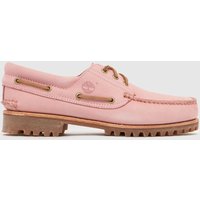 Timberland Authentic 3 Eye Boat Shoes in Pale Pink Timberland Authentic 3 Eye Boat Shoes in Pale Pink
