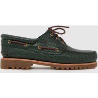 Timberland Authentic Woven Boat Shoes in Green Timberland Authentic Woven Boat Shoes in Green
