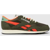 Reebok Classic Nylon Trainers in Dark Green