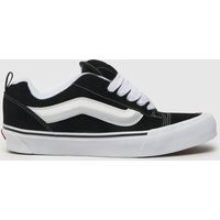 Vans Mens Knu Skool Trainers in Black and White, Suede, Size: 7