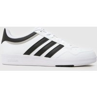 adidas Hoops 4.0 Trainers in White & Black adidas Hoops 4.0 Trainers in White & Black