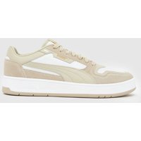PUMA Court Classic Trainers in White & Beige PUMA Court Classic Trainers in White & Beige
