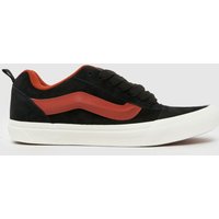Vans Knu Skool Trainers in Black & Orange Vans Knu Skool Trainers in Black & Orange