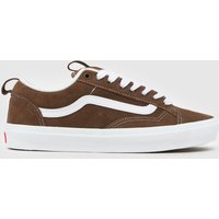 Vans Old Skool Skate 36+ Trainers in Brown & White Vans Old Skool Skate 36+ Trainers in Brown & White