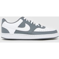 Nike Court Vision Trainers in White & grey Nike Court Vision Trainers in White & grey