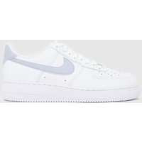 Nike Air Force 1 Trainers in White & grey Nike Air Force 1 Trainers in White & grey
