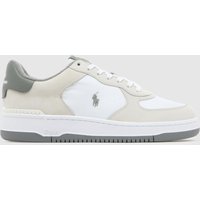 Polo Ralph Lauren Masters Court Trainers in White & grey Polo Ralph Lauren Masters Court Trainers in White & grey