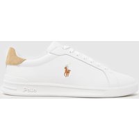 Polo Ralph Lauren Heritage Court II Trainers in White & Beige Polo Ralph Lauren Heritage Court II Trainers in White & Beige