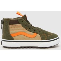 Vans Green Multi Sk8-Hi MTE-1 Boys Toddler Trainers Vans Green Multi Sk8-Hi MTE-1 Boys Toddler Trainers