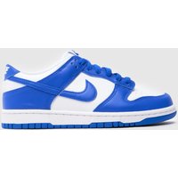 Nike White & Blue Dunk Low Boys Youth Trainers Nike White & Blue Dunk Low Boys Youth Trainers