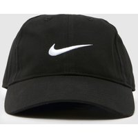 Nike Kids Swoosh Ball Cap in Black & White, Fabric Nike Kids Swoosh Ball Cap in Black & White, Fabric