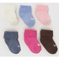 Nike Multi Kids Infant Terry Socks 6 Pack Nike Multi Kids Infant Terry Socks 6 Pack