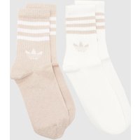 adidas Pink Multi Kids Glitter Crew Sock 2PK adidas Pink Multi Kids Glitter Crew Sock 2PK