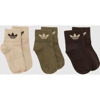adidas Multi Kids Ankle Socks 3 Pack adidas Multi Kids Ankle Socks 3 Pack