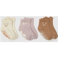 Nike Brown Multi Infant Cozy Ribbed Socks 3 Pk Nike Brown Multi Infant Cozy Ribbed Socks 3 Pk
