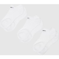 Nike No Show Socks 3 Pack in White & Black, Size: 2-5 Nike No Show Socks 3 Pack in White & Black, Size: 2-5