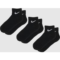 Nike Black & White Ankle Socks 3 Pack Nike Black & White Ankle Socks 3 Pack