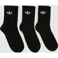 adidas Originals Crew Sock 3 Pk in Black & White, Size: 4.5-5.5 adidas Originals Crew Sock 3 Pk in Black & White, Size: 4.5-5.5