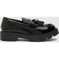Kickers black kick kori tassel loafers Girls Junior shoes