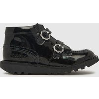 Kickers black hi vel bloom Girls Junior Boots