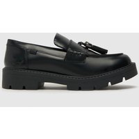 Kickers black kick kori tassel loafer Girls Youth Shoes