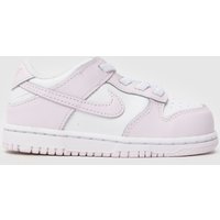 Nike White & Purple Dunk Low Girls Toddler Trainers Nike White & Purple Dunk Low Girls Toddler Trainers
