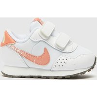 Nike White & Pink Md Valiant Se Girls Toddler Trainers