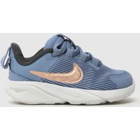 Nike Grey Star Runner 4 Girls Toddler Trainers Nike Grey Star Runner 4 Girls Toddler Trainers