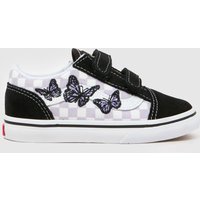 Vans Black & Purple Old Skool 2v Girls Toddler Trainers Vans Black & Purple Old Skool 2v Girls Toddler Trainers